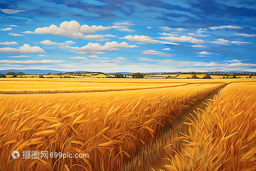 鄉(xiāng)村麥田 農(nóng)業(yè)種植的根基與畫(huà)卷